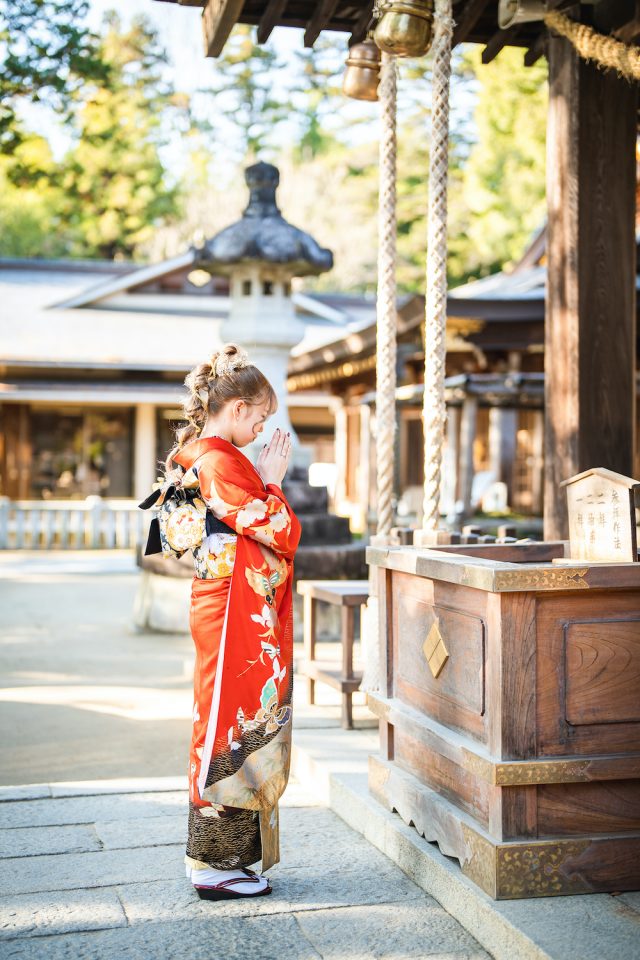 振袖前撮り・ロケーション撮影・武田神社