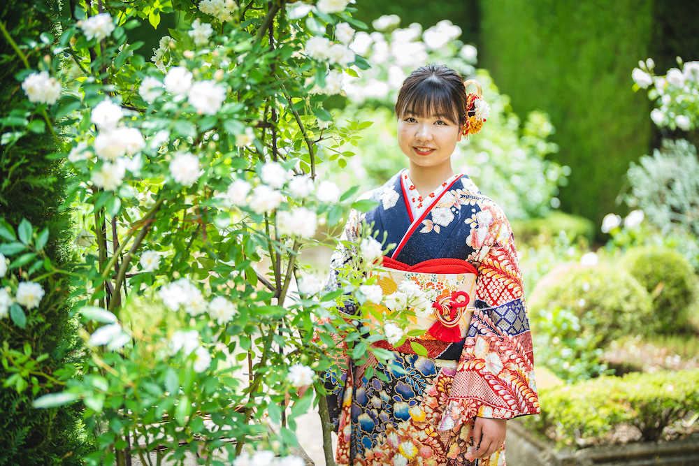 辻ヶ花でロケーション撮影