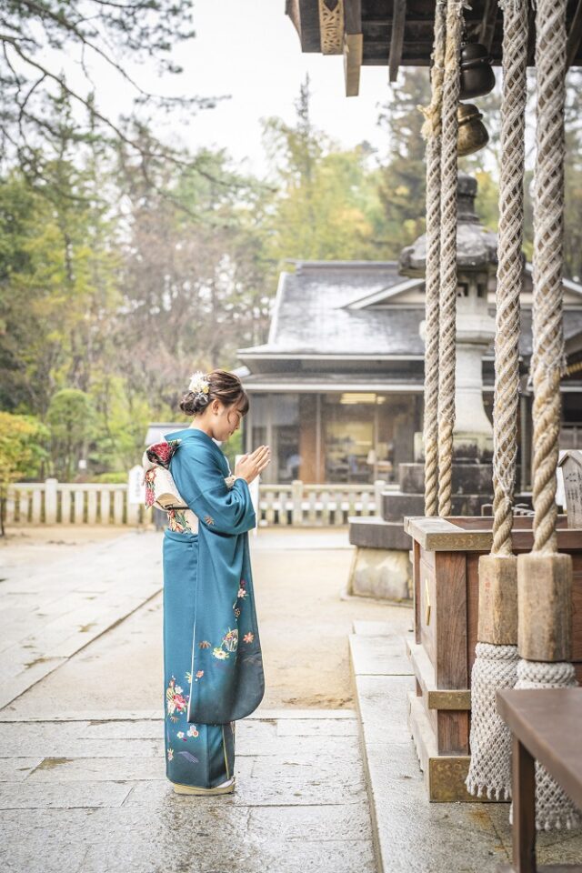 振袖前撮り・ロケーション撮影・武田神社