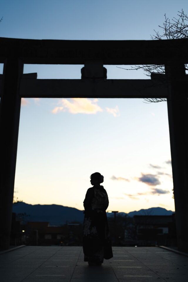 振袖前撮り・ロケーション撮影・武田神社