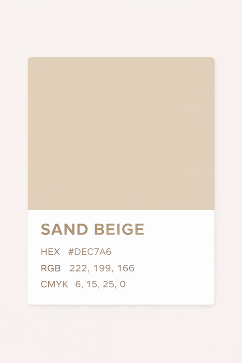 サンドベージュ カラーチャート