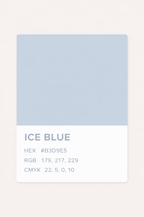 アイスブルー カラーチャート