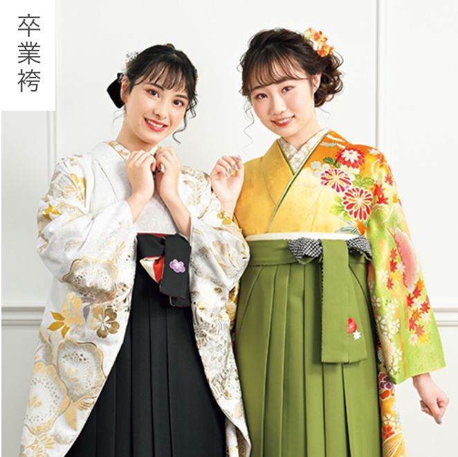 卒業袴を着たスタジオフォーレのモデル達